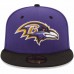 New Era Baltimore Ravens 2Tone 59FIFTY Fitted Hat - Purple 1019802